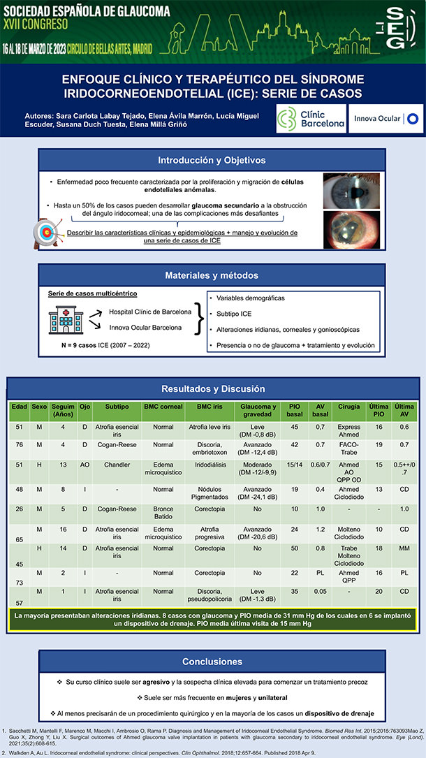 Síndorme iridocorneoendolelital ICE - VERTE Oftalmología Barcelona