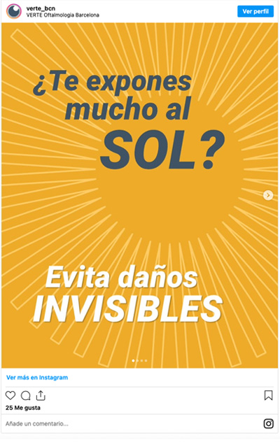 Consejos prevención ocular- sol - verano - VERTE Oftalmologia Barcelona