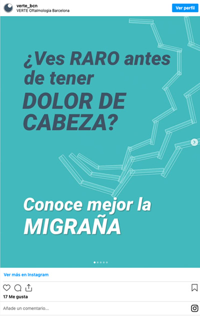Migraña - Dolor de cabeza - VERTE Oftalmología Barcelona