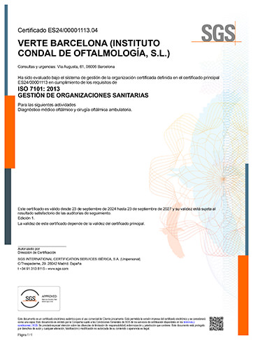 ISO 7101 - VERTE Oftalmología Barcelona