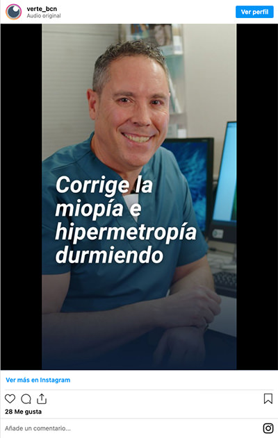 Orto-K- D.O.O. Joan Pérez - VERTE Oftalmologia Barcelona